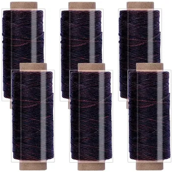 

LMDZ 50M 150D Leather Sewing Thread Kits Leather Waxed Cord Hand Polyester Stitching Thread Multicolor For DIY Sewing Tools