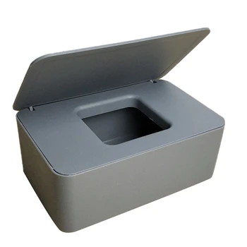 

Dustproof Tissue Storage Box Case Wet Wipes Dispenser Holder with Lid for Home Office Desk Car