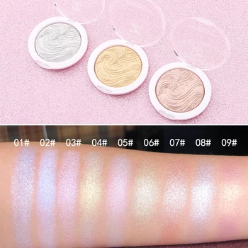 

DIKALU Highlighter Shimmer Facial Palette Makeup Face Baking High Gloss Powder Contour Skin Repairing Plate Base Cosmetics TSLM1