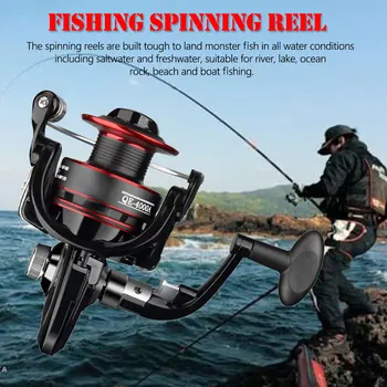 

Exchange Arm Spinning Fishing Reel Bearing Balls Rock Sea Drag Power Fishing Rod Pole Metal Spinning Reel
