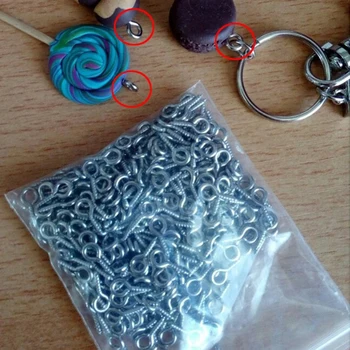 

300Pcs Screw Eye Pins Clasps for Jewelry Making Pearl Beads Eyepins Hooks Eyelets Screw Clasps for DIY Pendant Jewelry Findings
