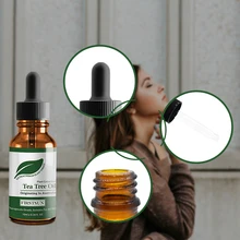 Aceites Esenciales hidratantes puros orgánicos Aceite esencial de árbol de té Control de petróleo destiñe la eliminación de cicatriz de acné quistic Blackhead TSLM1