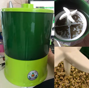 

1.5L 3 Layers Ntelligent Bean Sprouts Machine Multifunctional Automatic Bean Sprouts Homemade DIY Tools 220v 260x330mm