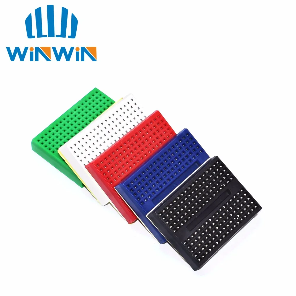 

5pcs/lot SYB-170 Mini Solderless Prototype Experiment Test Breadboard 170 Tie-points 35*47*8.5mm