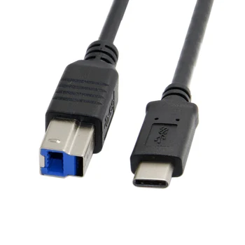 

USB C to USB B Cable Adapter USB-C USB 3.1 Type C Male Connector to USB Standard B Male Data Cable for Apple Macbook & Laptop