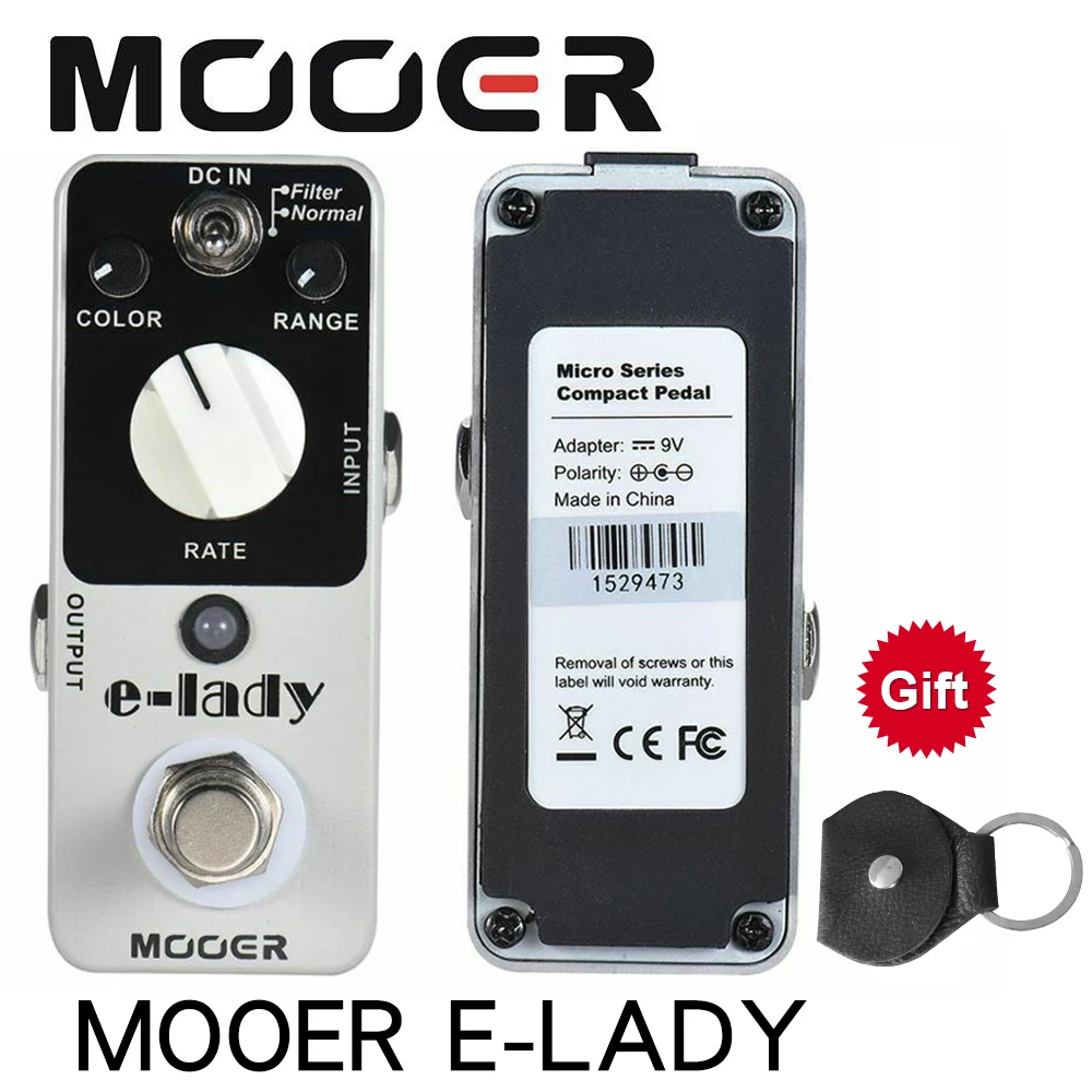Аналоговая педаль для гитары MOOER e-lady 2 режима настоящий байпас полностью
