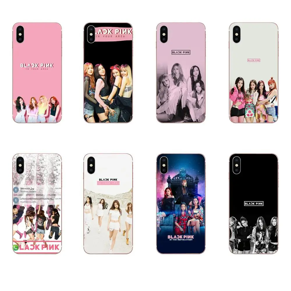 

For Xiaomi Redmi Note 2 3 3S 4 4A 4X 5 5A 6 6A Pro Plus Ultra Thin Cartoon Pattern Back Phone Case Black Pink Blackpink Kpop