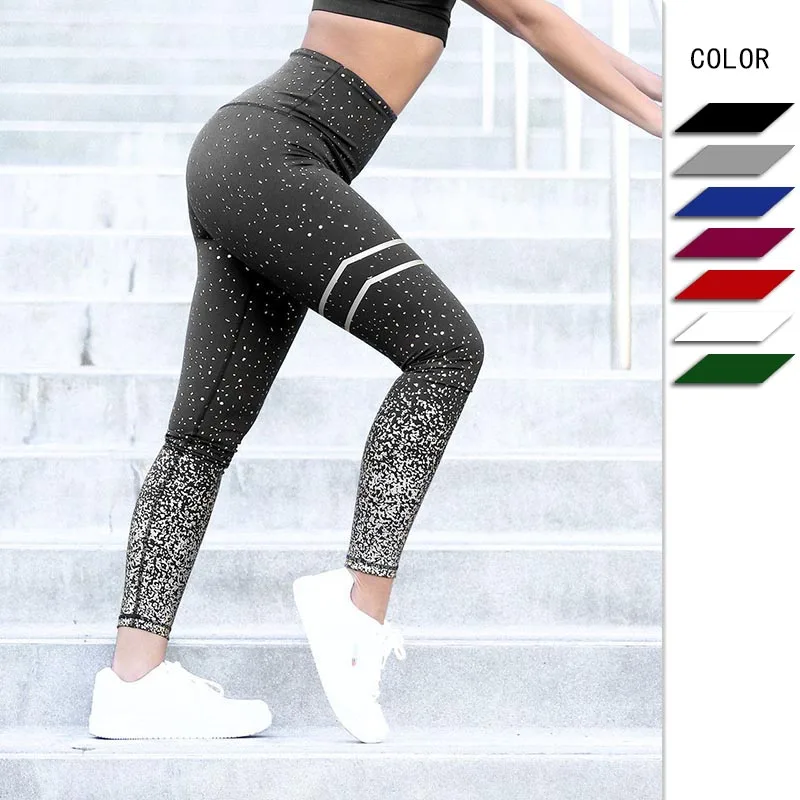 2022 Women Leggings Flower Digital Print Pant Slim Fitness Push Up