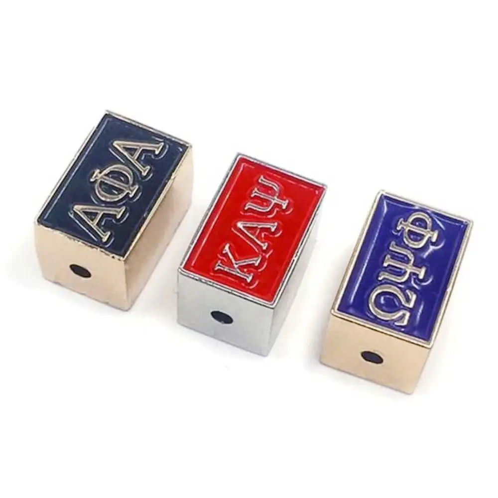 mix 10pcs 10 шт. DIY zeta Phi Beta Block Beta бусины, Очаровательные Подвески с подходящими кулонами, подходят для браслета, ожерелья, ювелирные изделия - Окраска металла: mix 10pcs