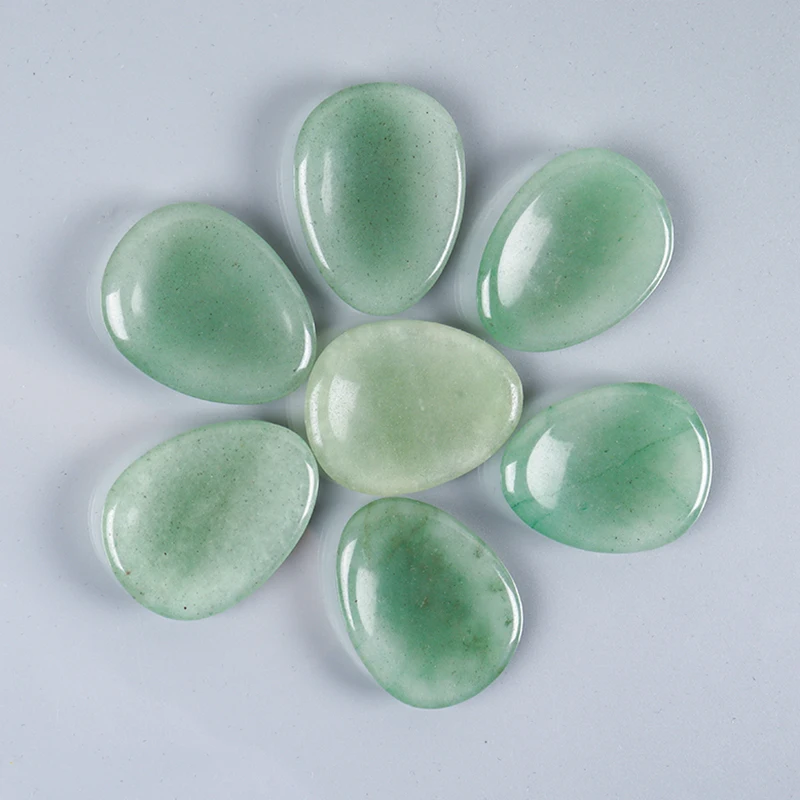 

Face Gua Sha Tool Worry Thumb Stone Palm Gemstone Aventurine Hand Massage Skin Care Body Natural Crystal Mineral Beauty Product