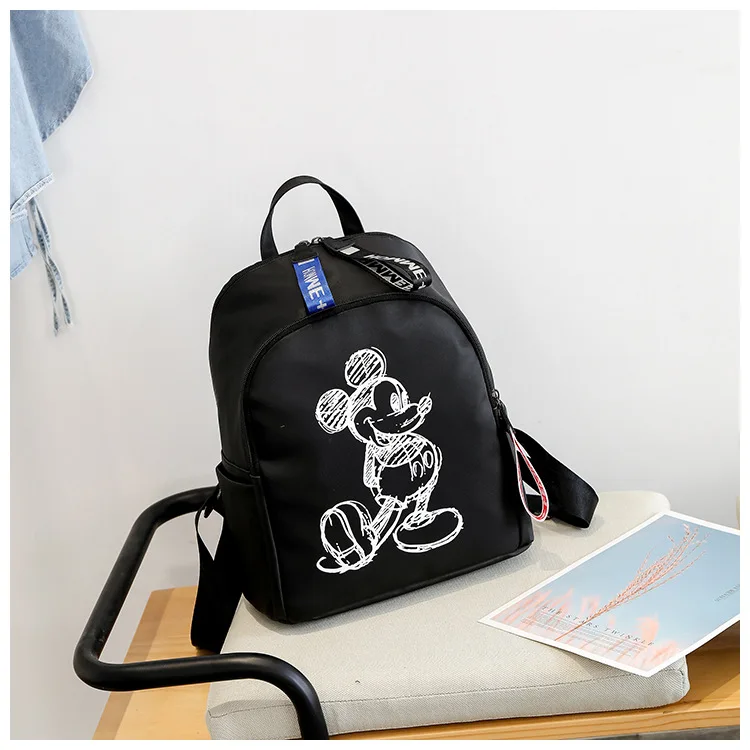 Рюкзак с Микки Маусом, женская сумка через плечо, мультяшная, водонепроницаемая, женская, дорожная сумка для хранения, для подростка, школьный ранец, женский рюкзак