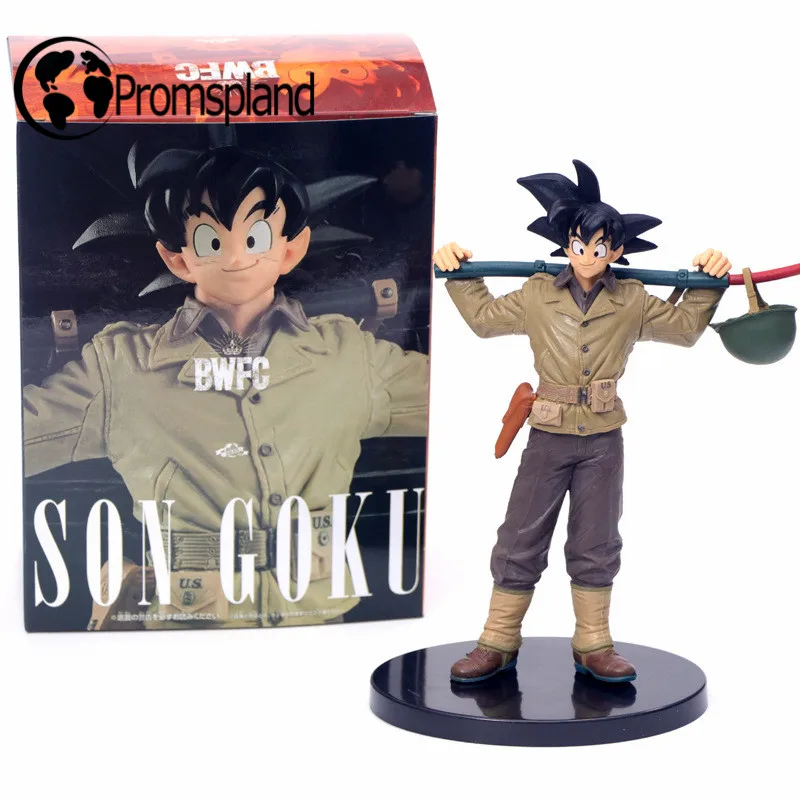 

1pc Son Goku Action Figures Soldier Style With Base Retail Box 19cm PVC Collection Model Figure Toy for Kids Gifts Collectible