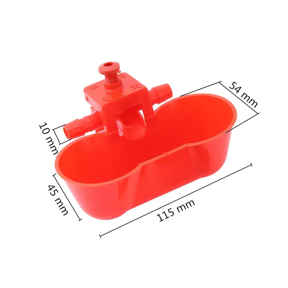 Bird Water Drinker Bird Dringking Bowls Water Drinker Pigeon Quail Automatic Chicken Drinking double Cups Screws Bird Feeder Tools 5 Pcs