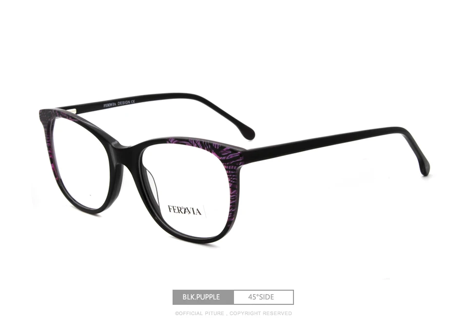 Модные французские дизайнерские цветные очки из ацетата, оправа для очков, черные, серые, коричневые, фиолетовые цвета, женские и мужские очки FVG7095