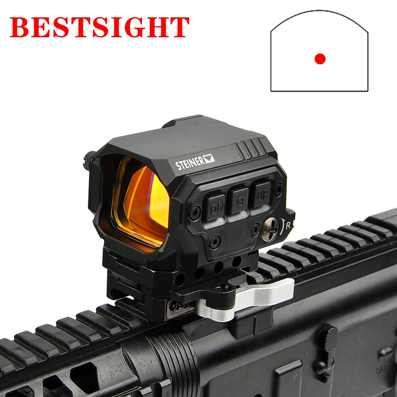 

Tactical Riflecope Optic Sight R1X Reflex Red Dot Sight Holographic Sight Hunting Scopes with IR Function for Airsoft Air Gun