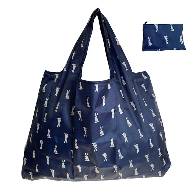 Large Reusable Grocery Store Green Shopping Bag 50 Pound Handbag Foldable Ladies Shoulder Bag Washable Handbag 2021 109