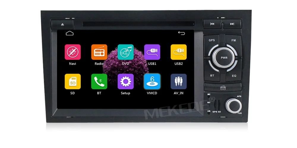 Clearance MEKEDE 2din Car DVD multimeida Player For audi A4 2002 -2008 RS4 with GPS navigation Car Autoradio BT 1080p video free shipping 5