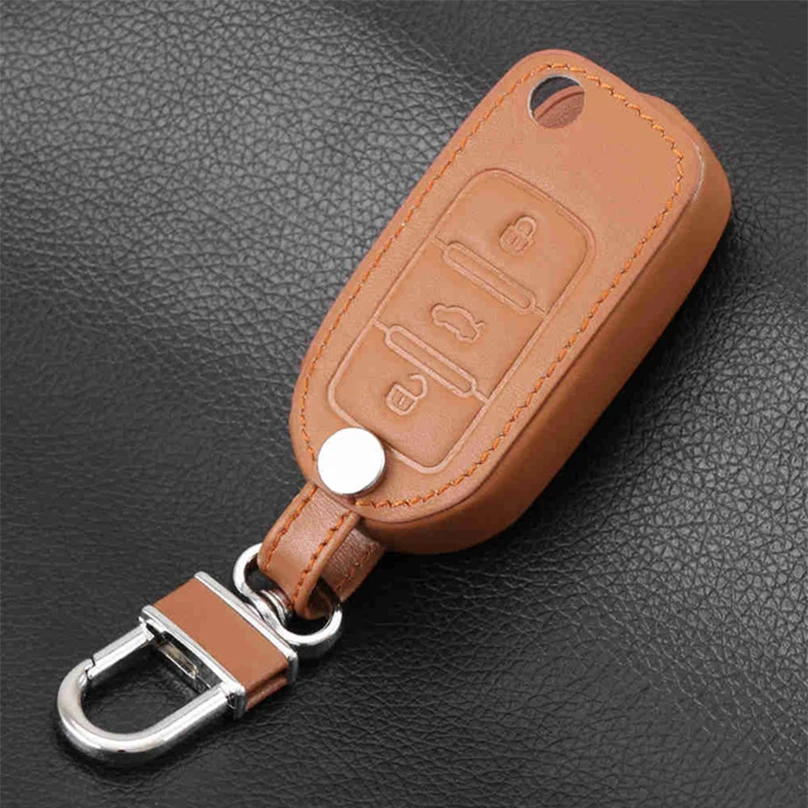 Кожаный чехол для ключей для Volkswagen VW Passat CC Polo Golf Jetta Tiguan Gol CrossFox Plus Eos Scirocco Beetle для Skoda Octavia