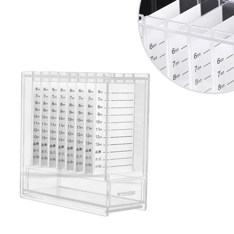 

False Eyelashes Storage Box 5 Layers Acrylic Pallet Lash Holder For Eyelash Extension Individual Lash Volume Display Stand Tools