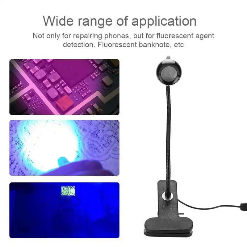 LED Ultraviolet Lights USB Mini UV Glue Curing Lamp Nail Dryer for Phone Repair fluorescent agent detection/banknote DIY Nail