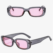 2021 Vintage okulary mężczyźni kobiety luksusowe Retro mały prostokąt okulary 7 kolory dla kobiet Unisex óculos jazda na rowerze tanie tanio CN (pochodzenie) 95004 31mm Sunglasses MULTI 50mm Z poliwęglanu 1*Sunglasses