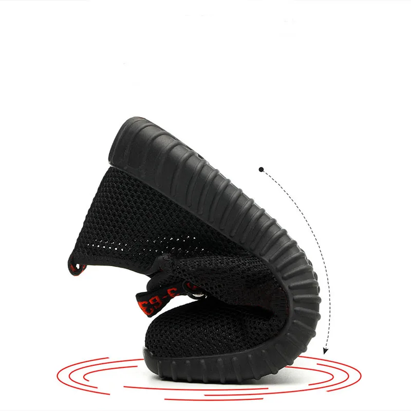 Skup MWSC letnie stalowe obuwie ochronne z podnoskiem lekkie męskie obuwie robocze dla mężczyzn obuwie robocze i bezpieczne buty z siatki buty ochronne Plus rozmiar