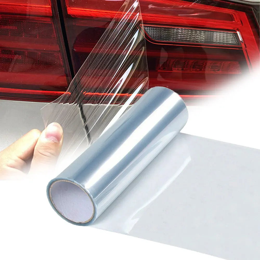 

30cm X 120cm Car Transparent Light Protector Film Bumper Hood Paint Protection Headlight Protective Film Vinyl Wrap Sticker DIY