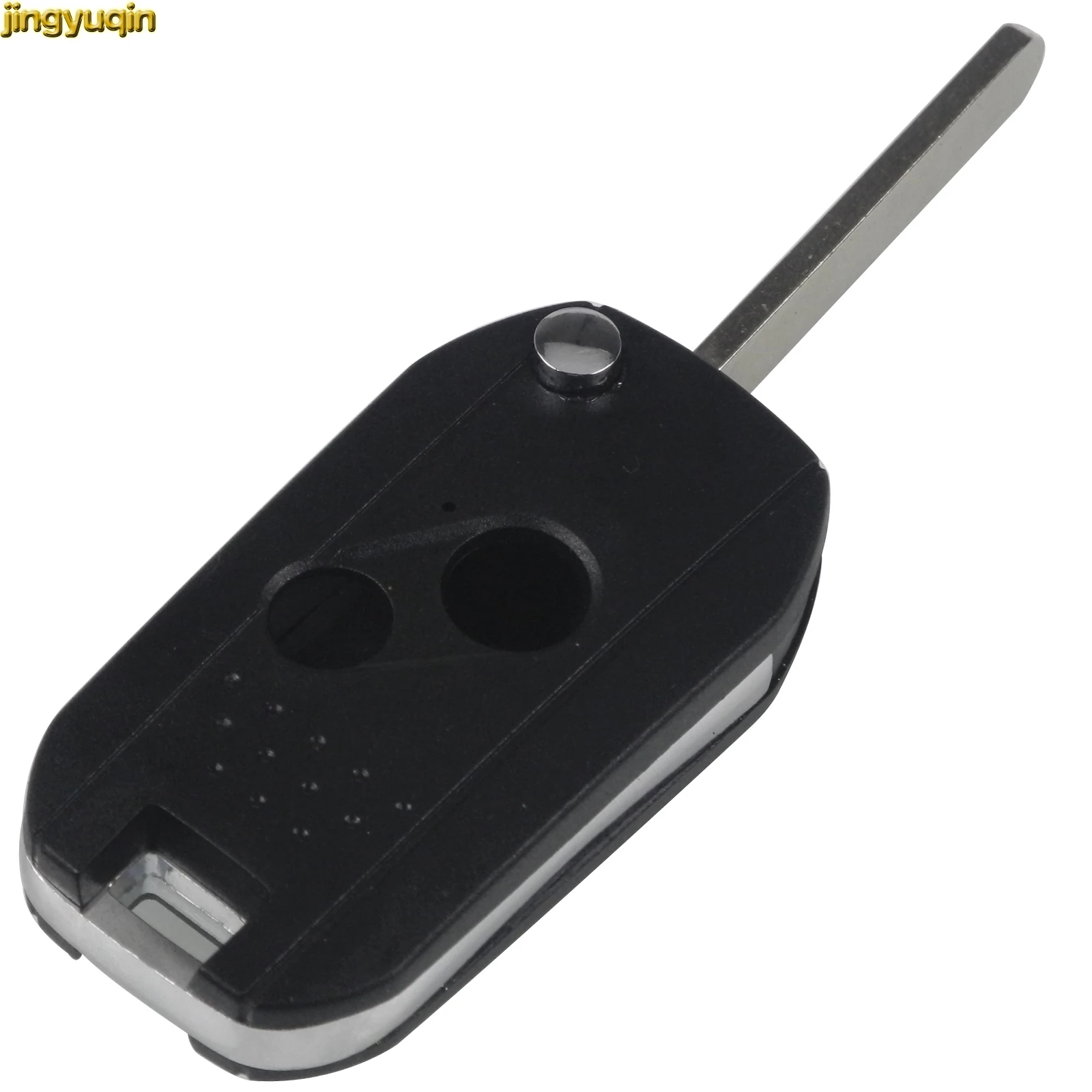 Jingyuqin 2 Buttons Remote Car Key Case Shell Replacement for Honda Accord Civic CRV Pilot Car-styling Folding Flip Fob | Автомобили и