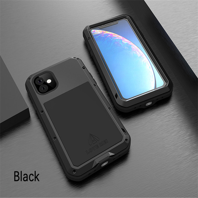 MEI Aluminum Shockproof Phone Case For iPhone 13 12 11 Pro Max Heavy Duty 360 Full Protection Armor Cover for iPhone 13 Pro
