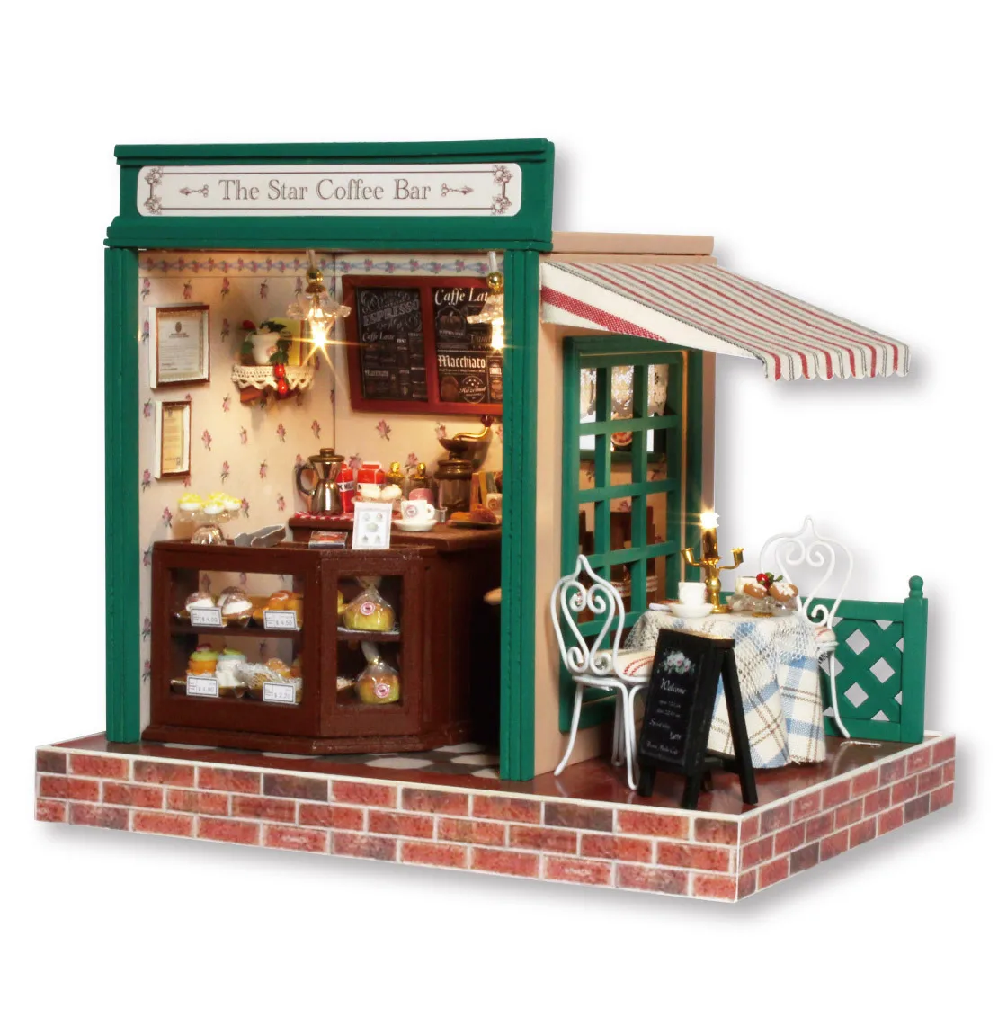 

DIY Hut Coffee Birthday House Handmade Cabin Handmade Assembled Model Romantic Architecture Gift