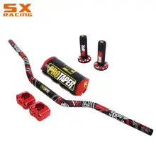 Мотоцикл CNC 1 1/" Жир Бар 28 мм руль+ ручки+ бар зажимы+ коврик для барной стойки для HONDA CR125 CR250 CRF250 CRF450 CRF230 XR250