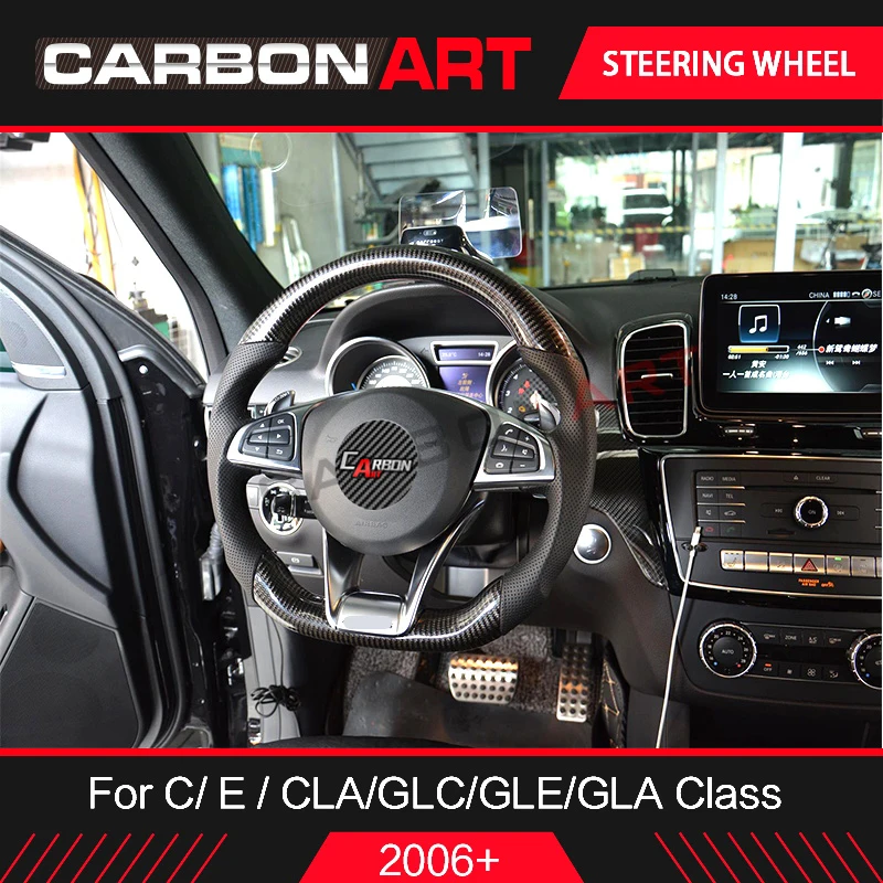 Рулевое колесо для Mercedes C E class W176 CLA GLC GLE C180 C200 CLA180 E400 W218 рулевое из углеродного