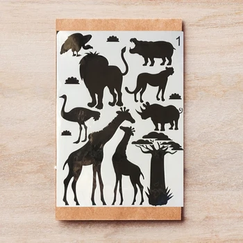 

A4 African Animals Lion Hippopotamus DIY Layering Stencils Painting Scrapbook Coloring Embossing Album Decorative Template
