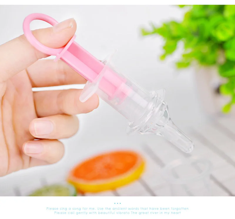 Baby smart medicine Feeder kids dispenser Needle Squeeze Medicine Dropper Dispenser Pacifier Feeding Utensils with Measuring cup