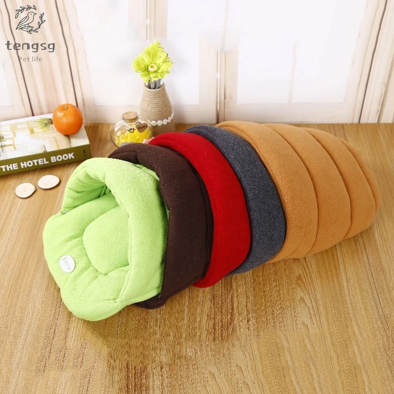 

Puppy Kennel Sofa Fleece Material Bed Pet Mat Cat House Cat Sleeping Bag Warm Nest High Quality Pet Cat Bed Small Dog