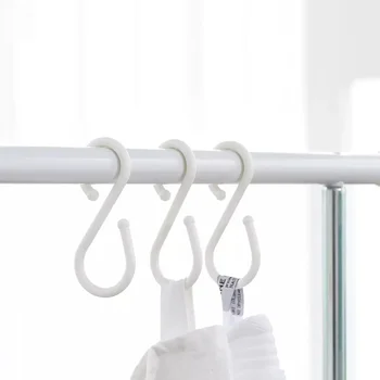 

S type Double Head Hooks Wet Dry Hanger Hooks Not Easy To Drop Practical Multi-Purpose Double Hook For Smart Home