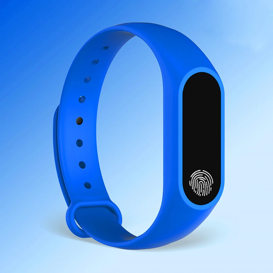 Sport Bracelet Smart Watch Kids Watches Children For Girls Boys Child Wristband Smart Band Fitness Tracker Smartwatch Smartband - Цвет: M2BLUE