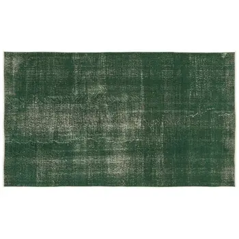 

Handmade Green Vintage Overdyed Turkish Area Rug 150x261 Cm-4'11''X8'7''