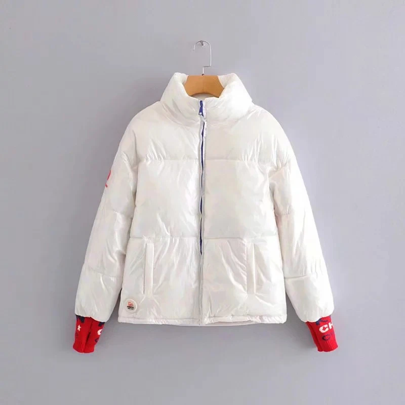 New Glossy Women's Winter Jacket Warm Cotton Down Jackets Oversized Women's Park Harajuku Streetwear