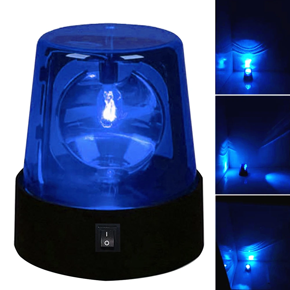 

3inch Party 360 Degree Rotating Beacon Desktop Lamp Stage Effect Mini Led Flashing Night Strobe Light Beam Battery Powered DJ