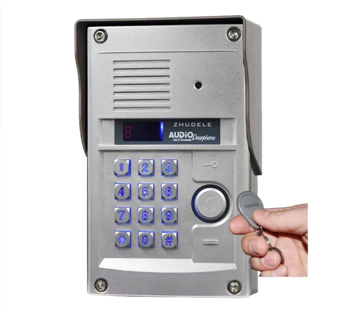 

ZHUDELED outdoor unit for 2-wire non-visual building intercom system/audio door phone of building apartment