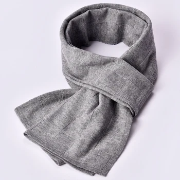 

Winter Warm Male Plaid Scarf 100% Wool Scarves Men Fashion Cachecol Wool Soft Shawl Luxury Brand High Quality Grey Wool Scarf