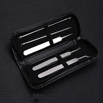 

5pcs/set Stainless Steel Acne Needles Pimple Remover Skin Cleanser Tool Blackhead Blemish Remover Tool Comedone Extractor