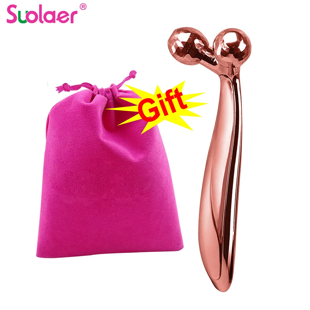 Rodillo de masaje Facial en forma de Y para eliminar arrugas, masajeador 3D de cuerpo completo con rotación de 360