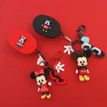

Cute Keychain for Xiaomi Redmi Mi AIRDOTS Bluetooth Wireless Headset Protective Shell Cute Cartoon Lanyard Silicone Case