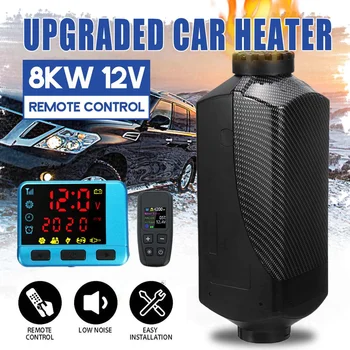 

HCalory 12V 8000W Blue LCD switch degreaser wire harness split machine 8KW parking heater Car Boat RV Motorhome Trailer Truck