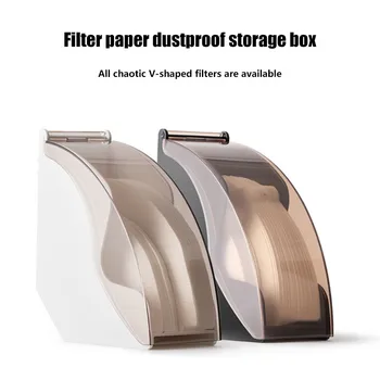 

Coffee Filter Paper Dispenser Rack Shelf Storage Filter Paper Box Holder for V60 Filter Paper Dust Box Without Filter Paper
