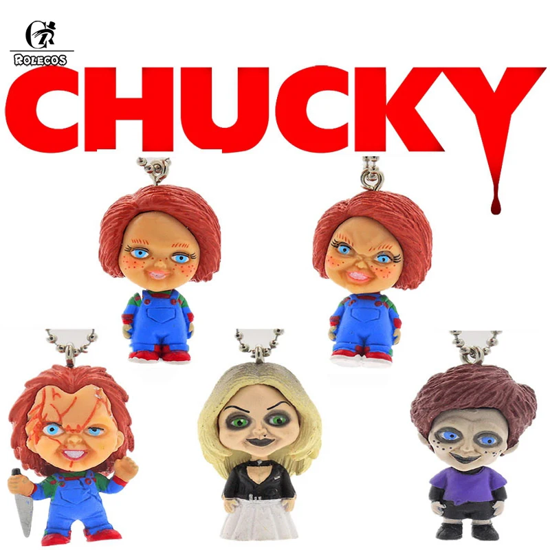 ROLECOS Хэллоуин детская игра Чаки голова можно встряхнуть потомство ужасный мини