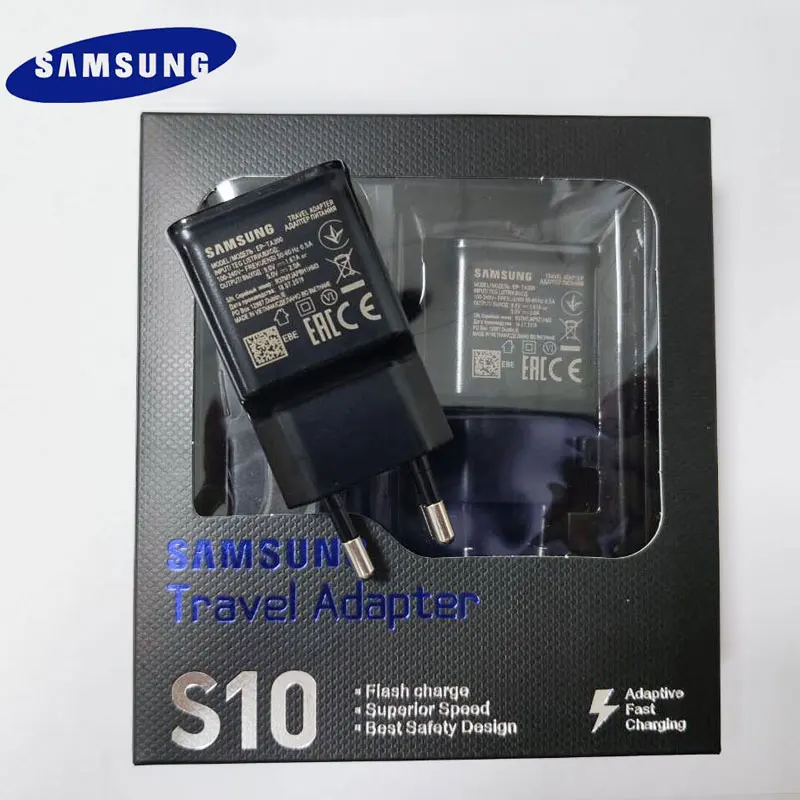 USB-адаптер для быстрой зарядки Samsung S10 адаптер питания 9 В 1 67 А кабель Type-C Galaxy S8 S9 Plus