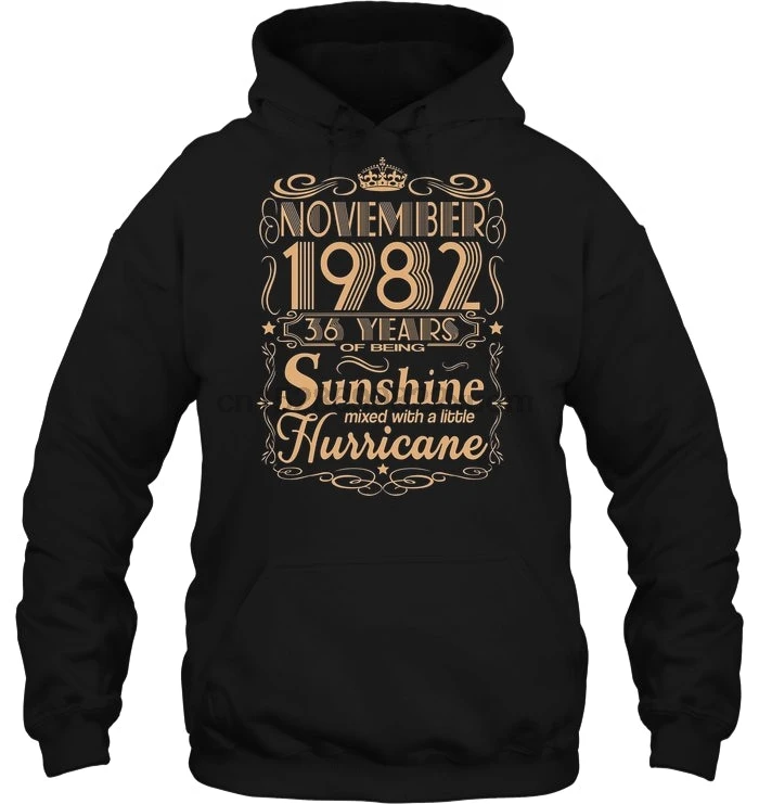 Мужская толстовка с капюшоном коллекция 1982 года 36 лет Sunshine Mixed With A Little Hurricane